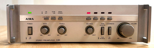 Aiwa c30 pre amplifier superb - aiwa, pre-amplifier.