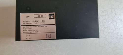 Dual tvv vintage phono - tvv, 46